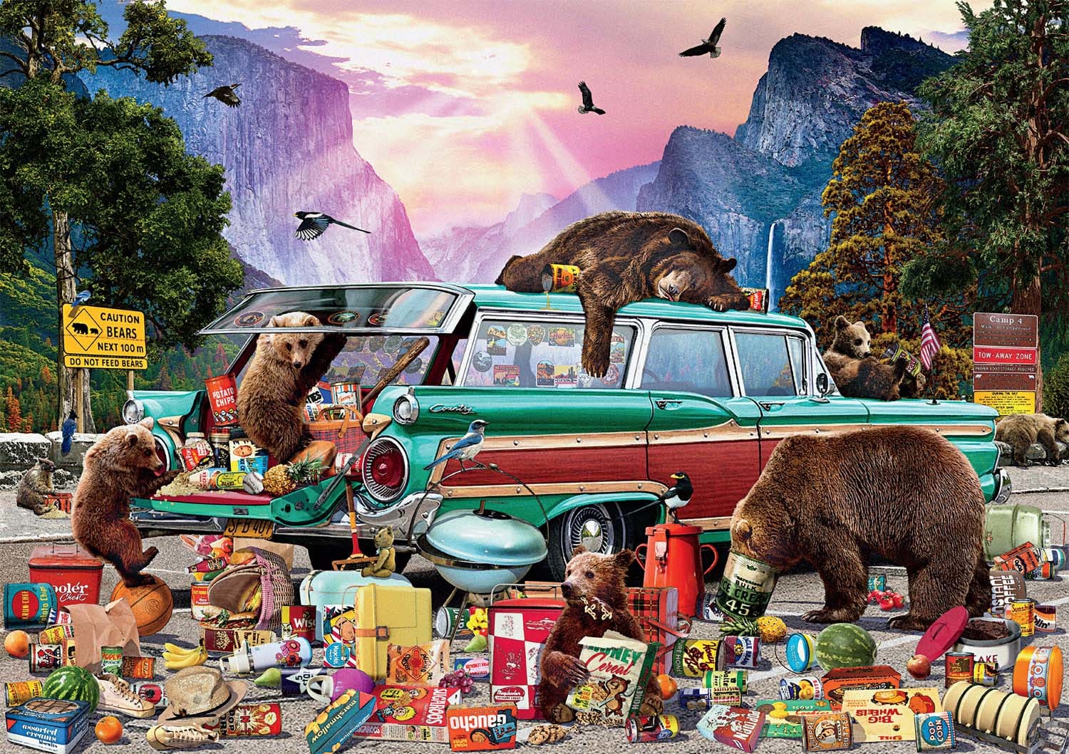 Yosemite Picnic - Scratch and Dent - 300pc Jigsaw Puzzle by Buffalo Games  Learn More