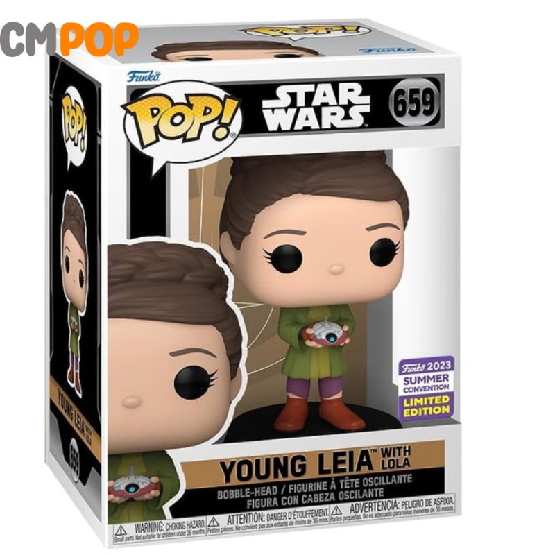 Young Leia With Lola - #659- Funko Pop! - Star Wars - 2023 Summer Convention Limited Edition