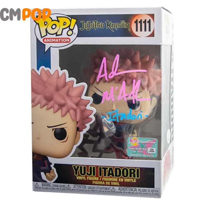Yuji Itadori - #1111 - Funko Pop! - Animation - JuJutsu Kaisen - Signed by Adam McArthur (195 Pcs) - Certified Pop!