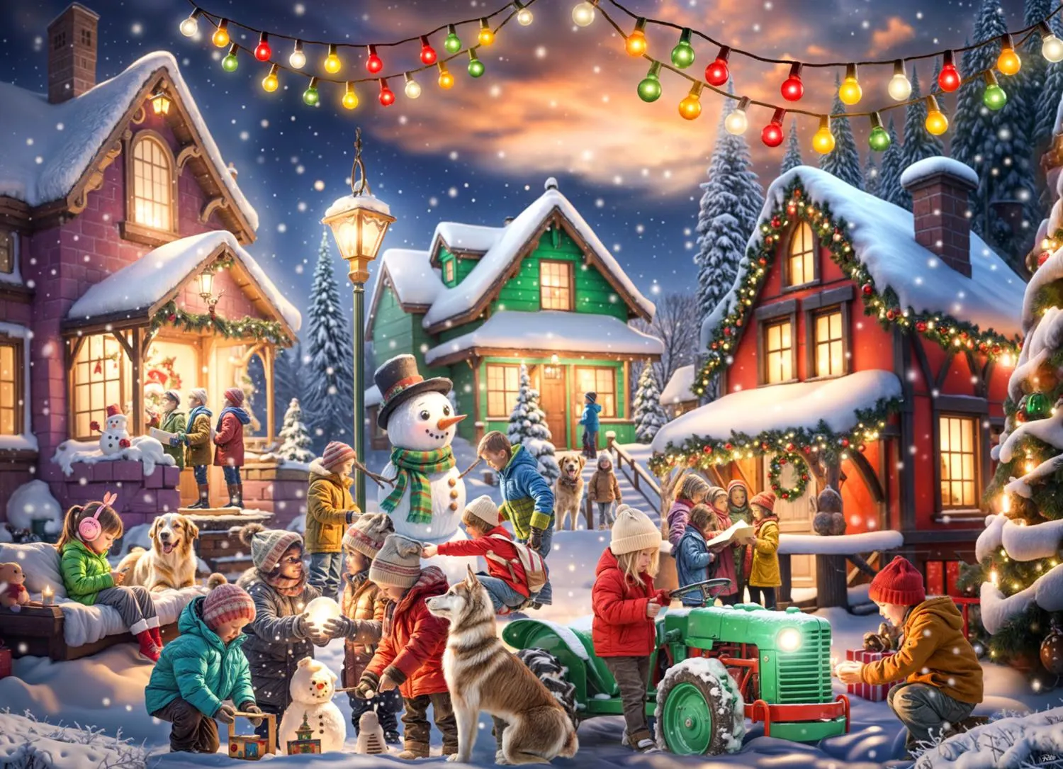 Yuletide Village - 1000pc Jigsaw Puzzle by Vermont Christmas Company