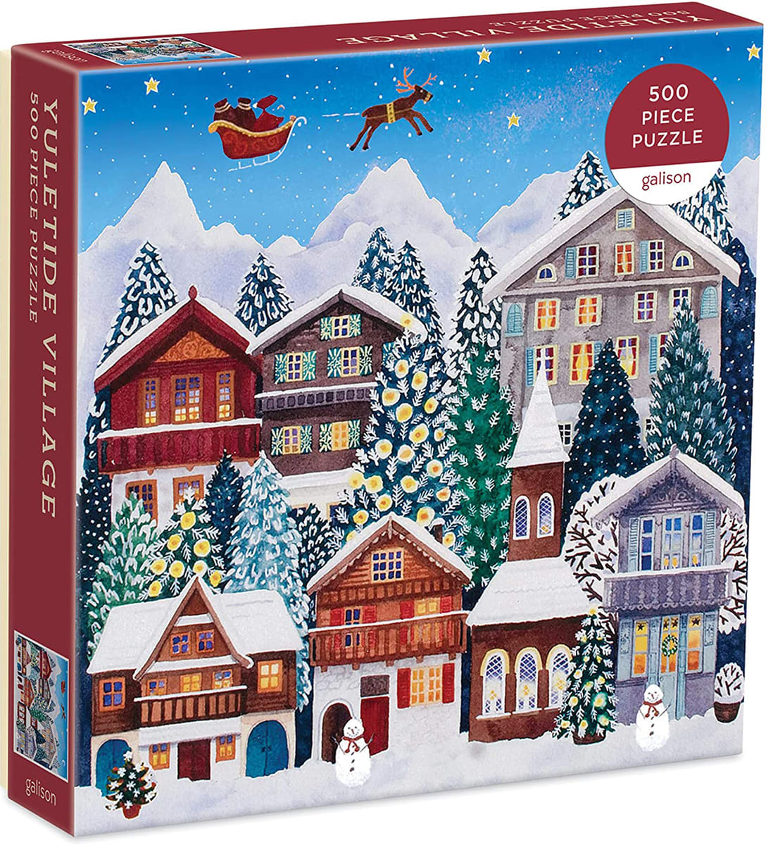 Yuletide Village - 500pc Jigsaw Puzzle by Galison