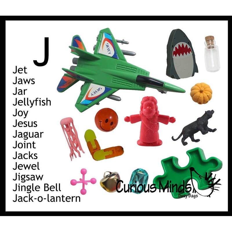 z ALPHABET OBJECTS BY LETTER J