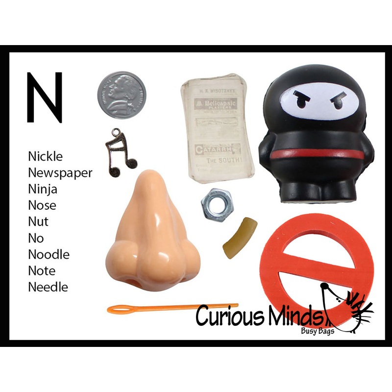 z ALPHABET OBJECTS BY LETTER N
