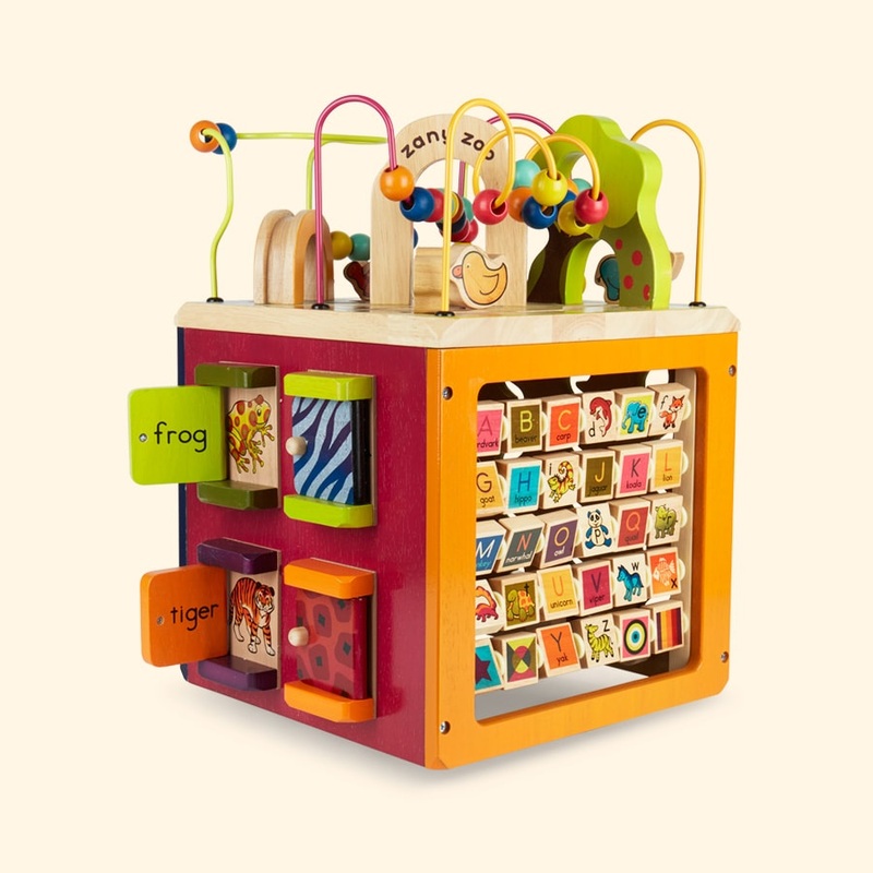 Zany Zoo, Wooden Activity Cube