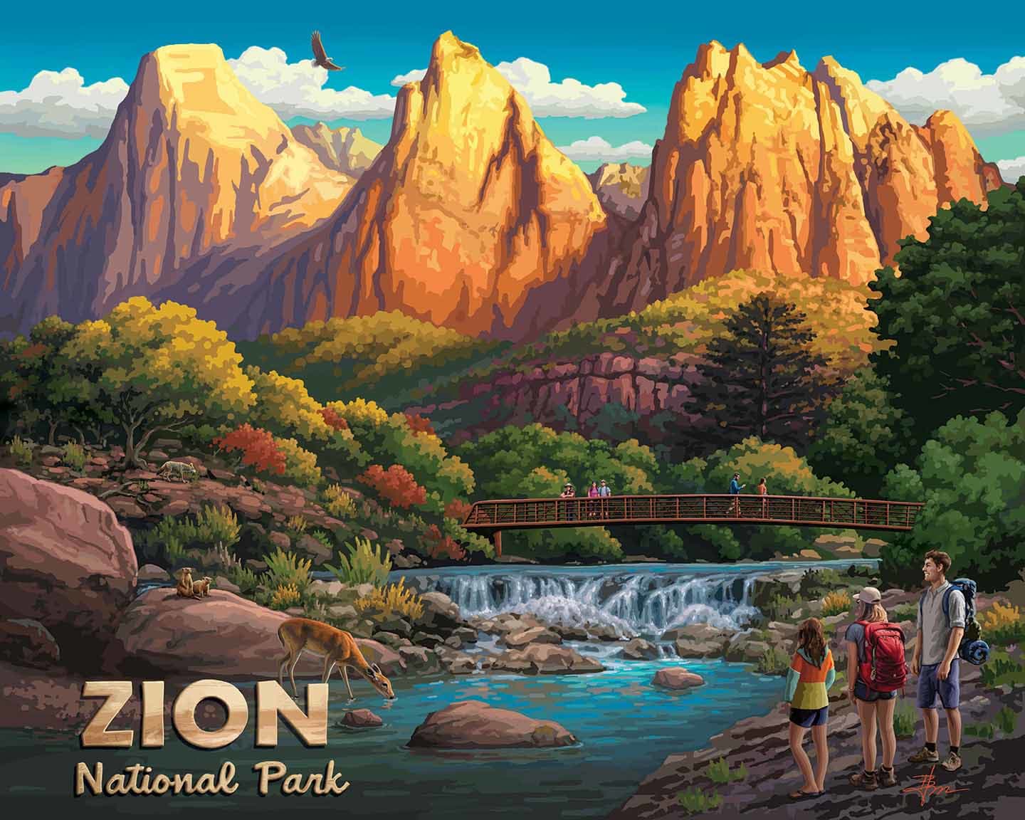 Zion - 500pc Jigsaw Puzzle by Boardwalk Puzzle Company