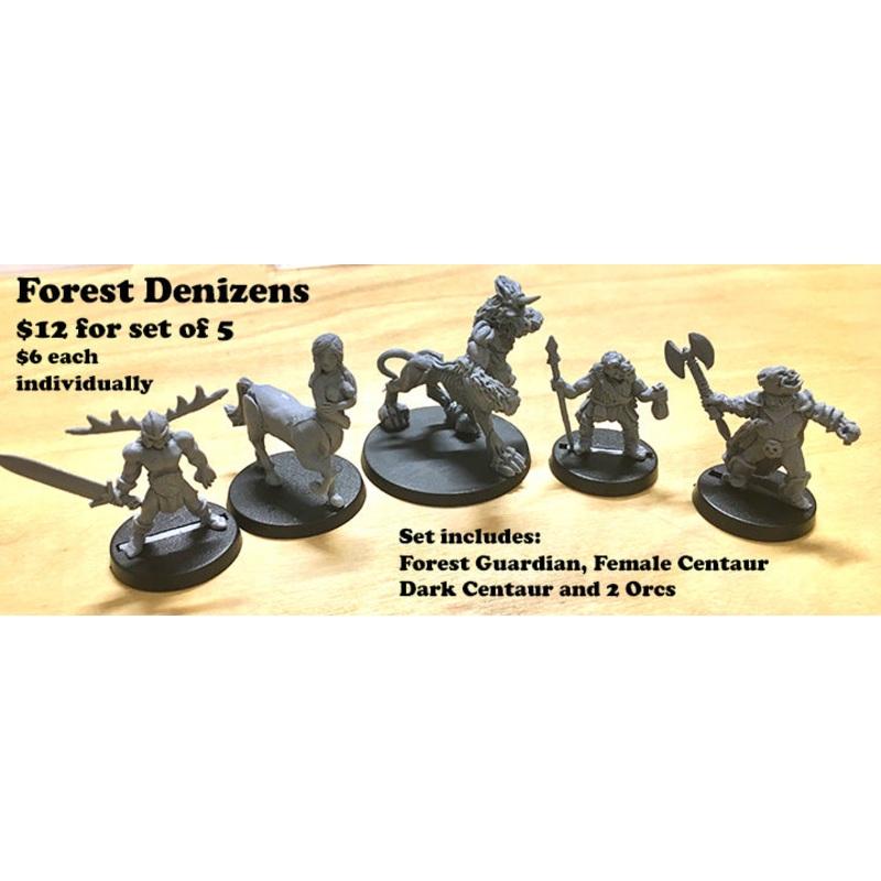 ZN Games RPG Forest Monsters and Denizens - Set of 5