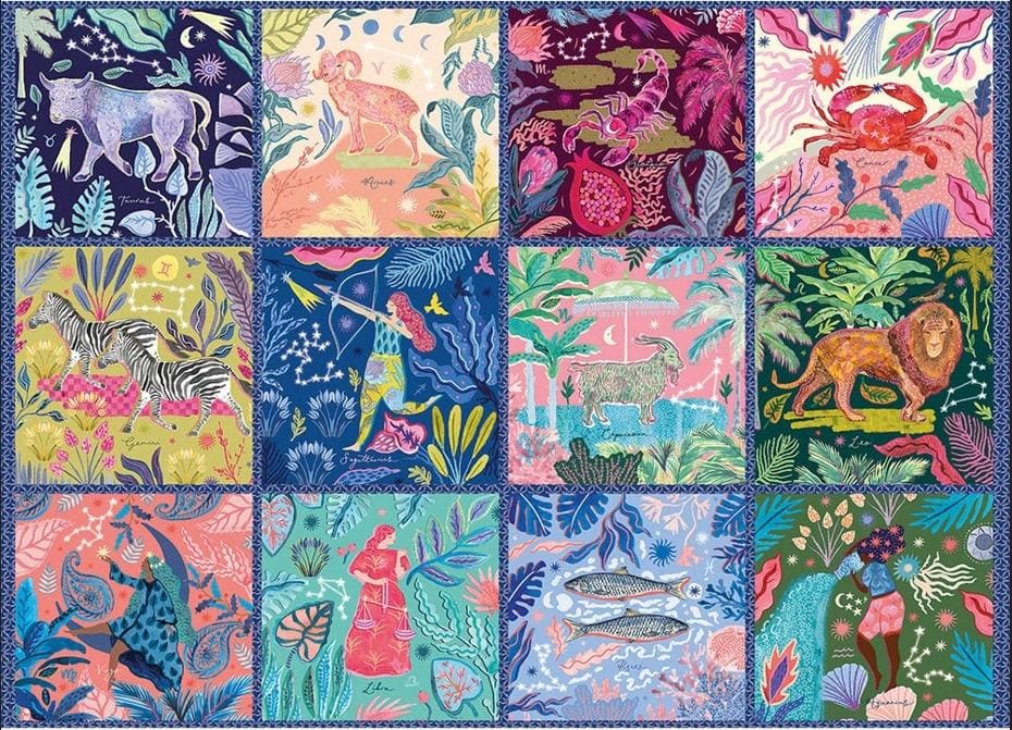 Zodiac Jungle - 1000pc Jigsaw Puzzle by Gibsons