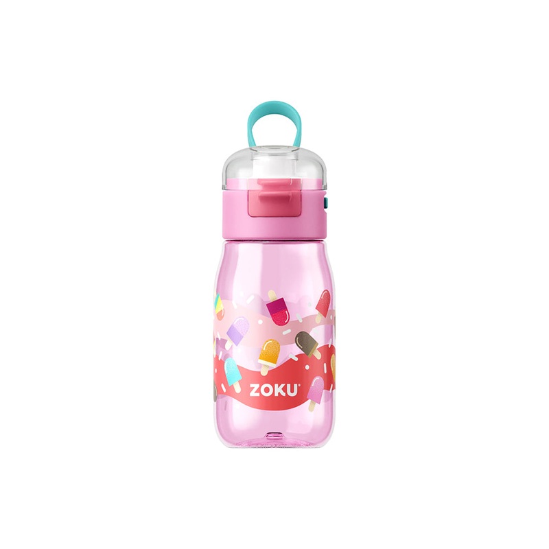 Zoku Kids Flip Bottle (475 ml) Pink Pops