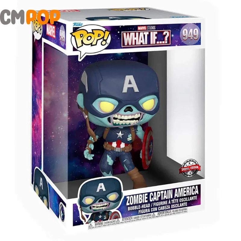 Zombie Captain America - #949 - Funko Pop! - Deluxe - Marvel - What If...? - Special Edition