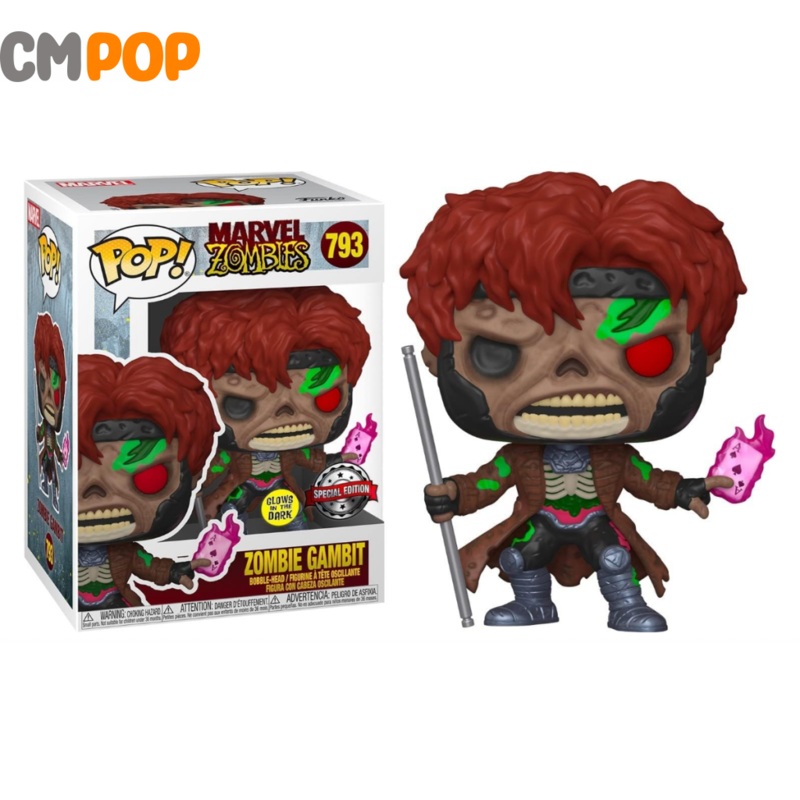 Zombie Gambit - #793- Funko Pop! - Marvel Zombies - GITD - Special Edition