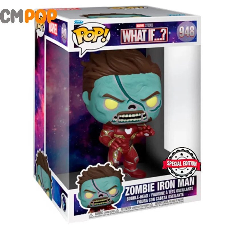 Zombie Iron Man - #948 - Funko Pop! - Deluxe - Marvel - What If...? - Special Edition