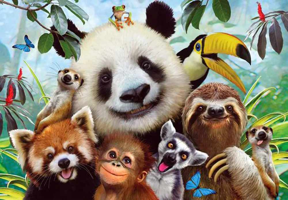 Zoo Selfie - 500pc Jigsaw Puzzle by Anatolian