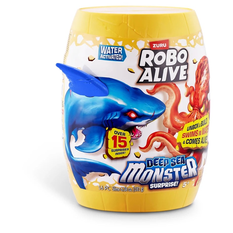 ZURU Robo Alive Water Activated Series 1 Deep Sea Monster Surprise Shrink Wrap (4Pcs)