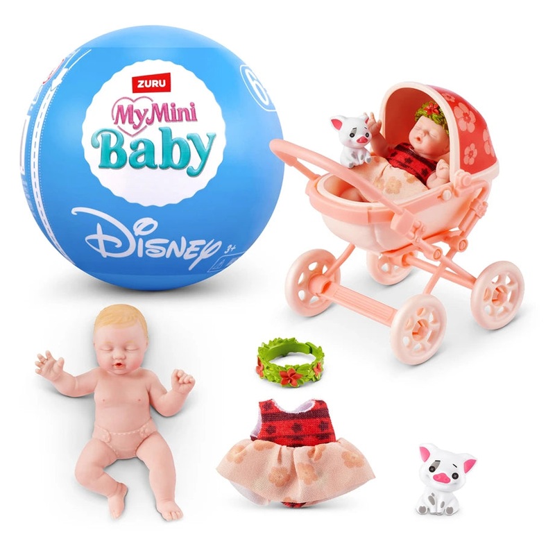 ZURU S002- Mini Brands My Mini Brands Mini-Disney-Series 1-Capsule Sidekick With Base W/O Tv With Demo (30 Pcs)