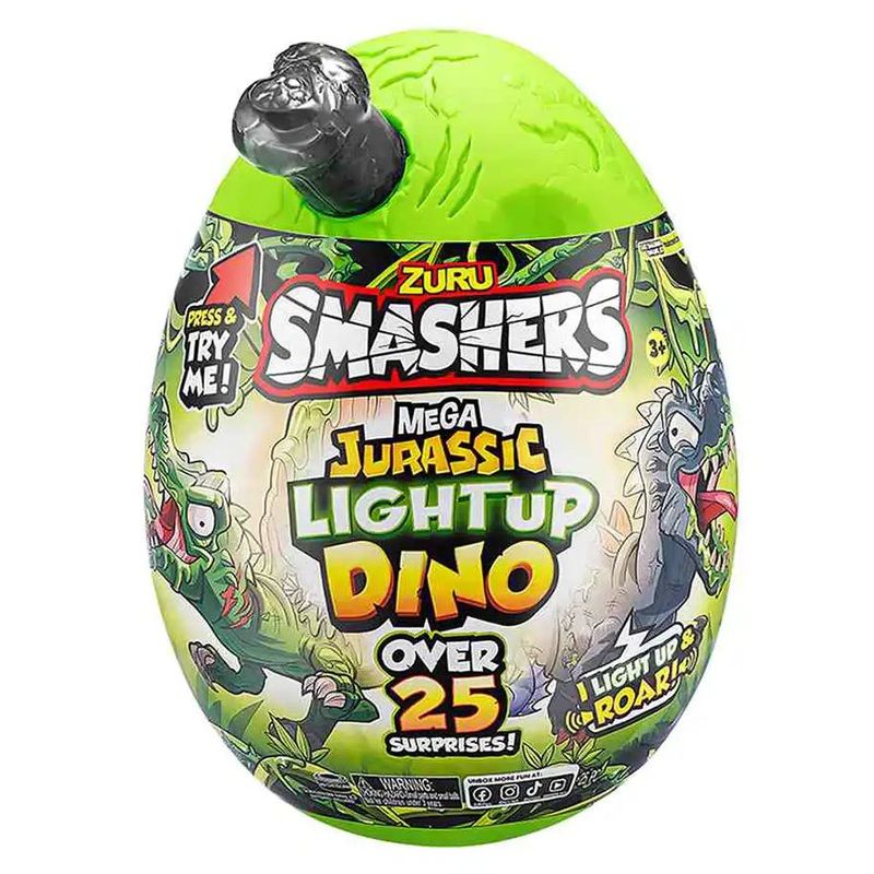 ZURU Smashers Mega Jurassic Light Up Dino Egg