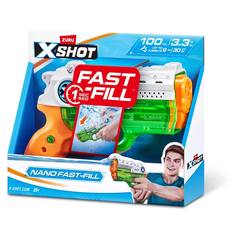 ZURU Xshot Fast-Fill Nano Water Blaster S3 (12 Pack)